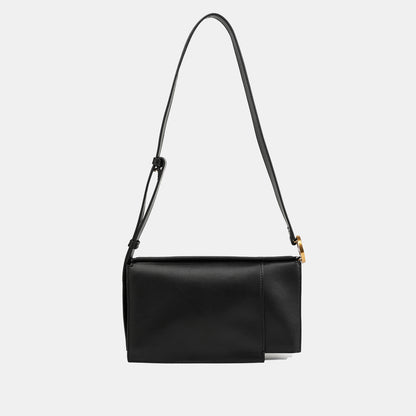 Folded Shoulder/ Crossbody bag - Corn leather