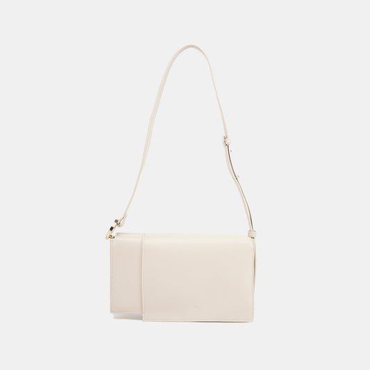 Folded Shoulder/ Crossbody bag - Corn leather
