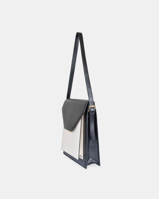 Messenger Crossbody/ Shoulder bag - Vegan microfiber leather
