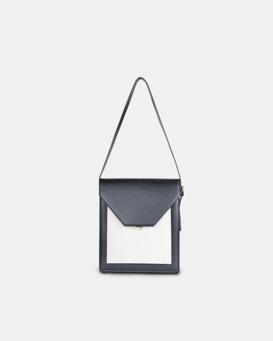 Messenger Crossbody/ Shoulder bag - Vegan microfiber leather