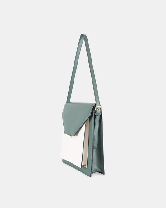 Messenger Crossbody/ Shoulder bag - Vegan microfiber leather